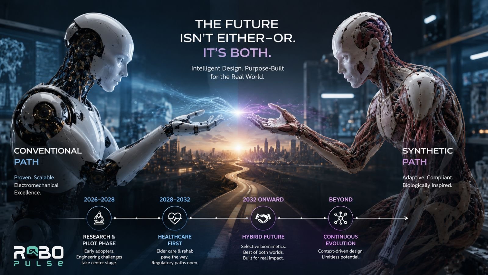 the future of synthetic vs conventional robots