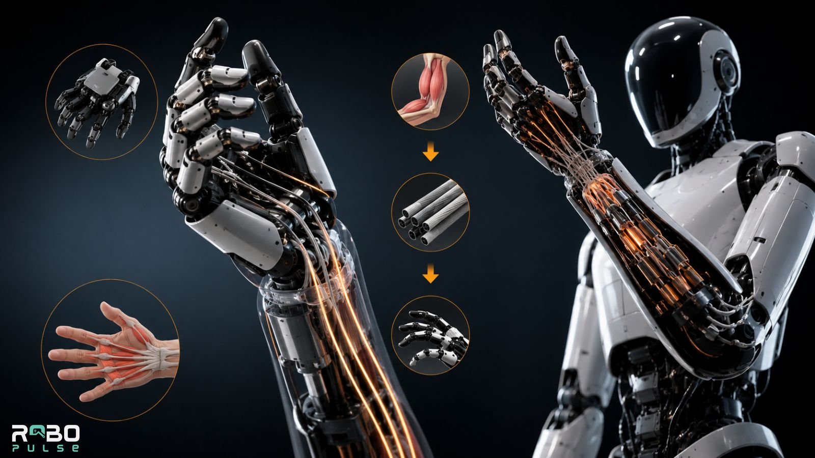 Biomechanics to robotics: hand and arm breakdown