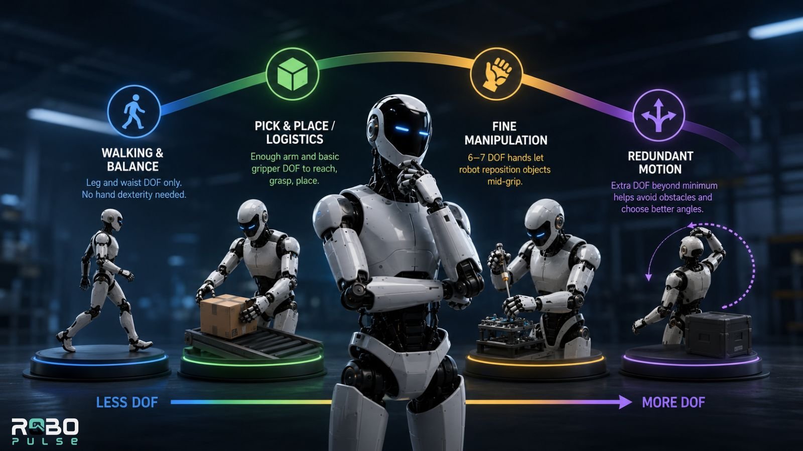 How Many DOF Does a Humanoid Robot Need