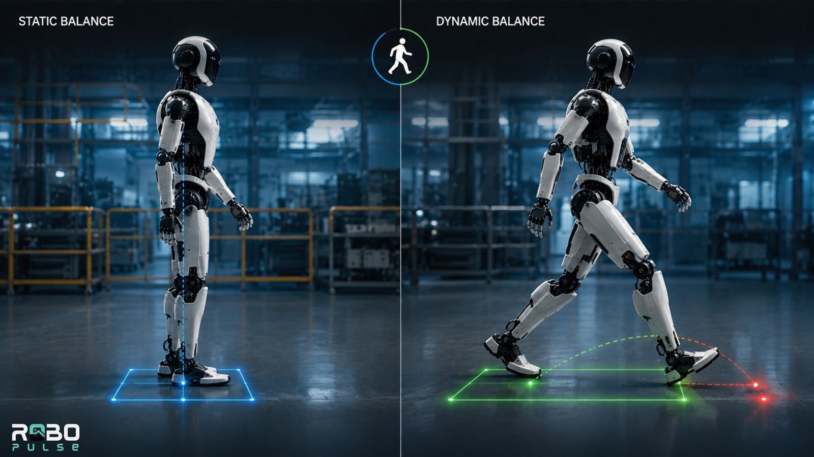 Static vs dynamic balance in robotics