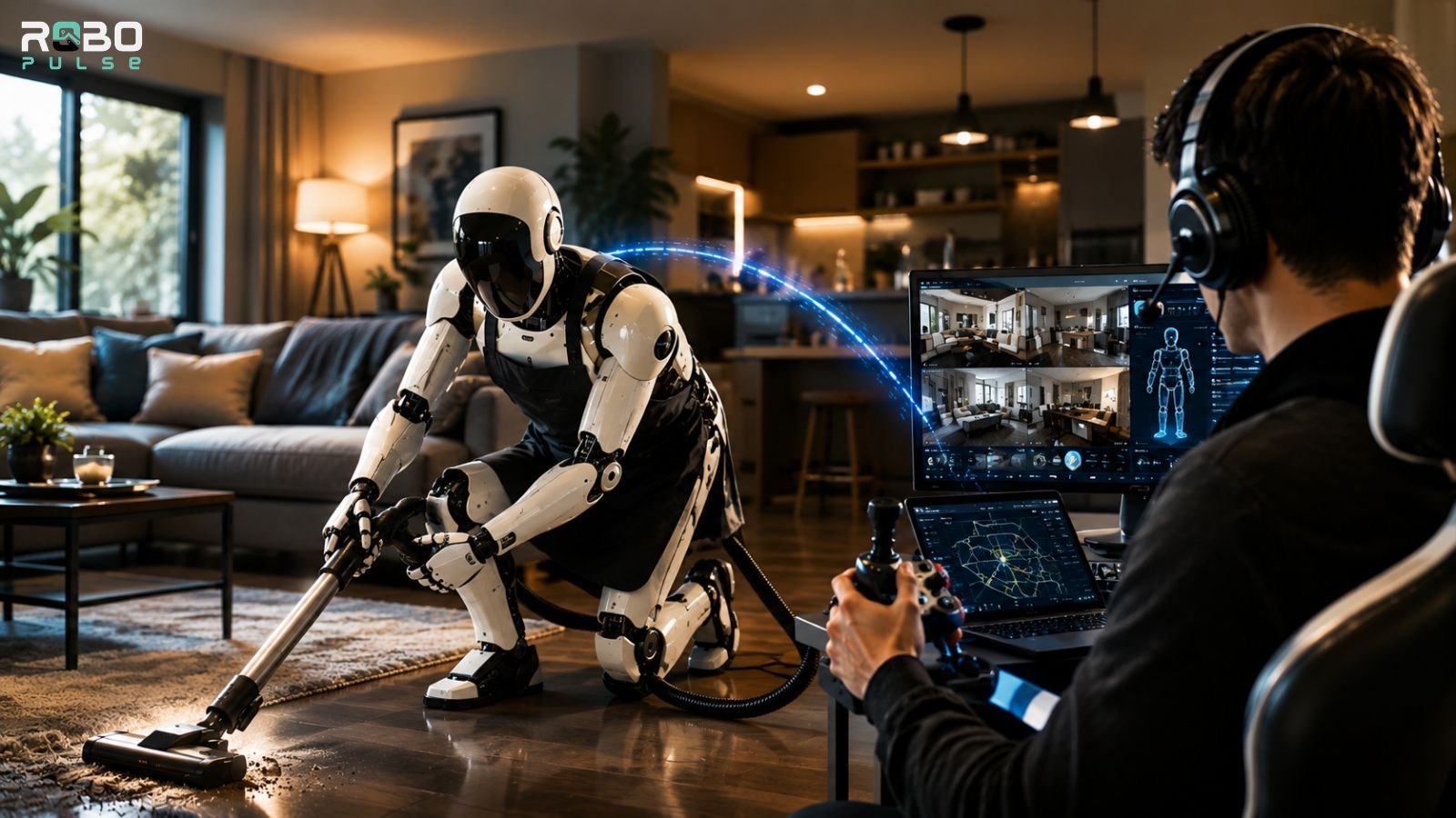 Tau Robotics Launches $30/Hour Humanoid Home Cleaning Service. A Human Is Actually Driving It