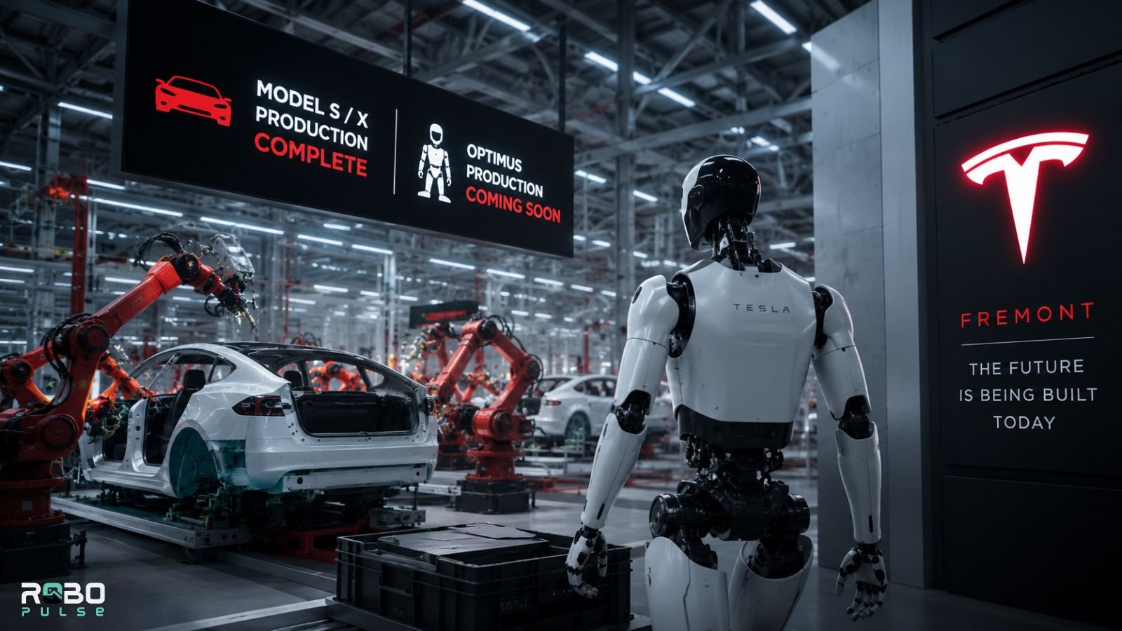 Tesla factory and robotics assembly
