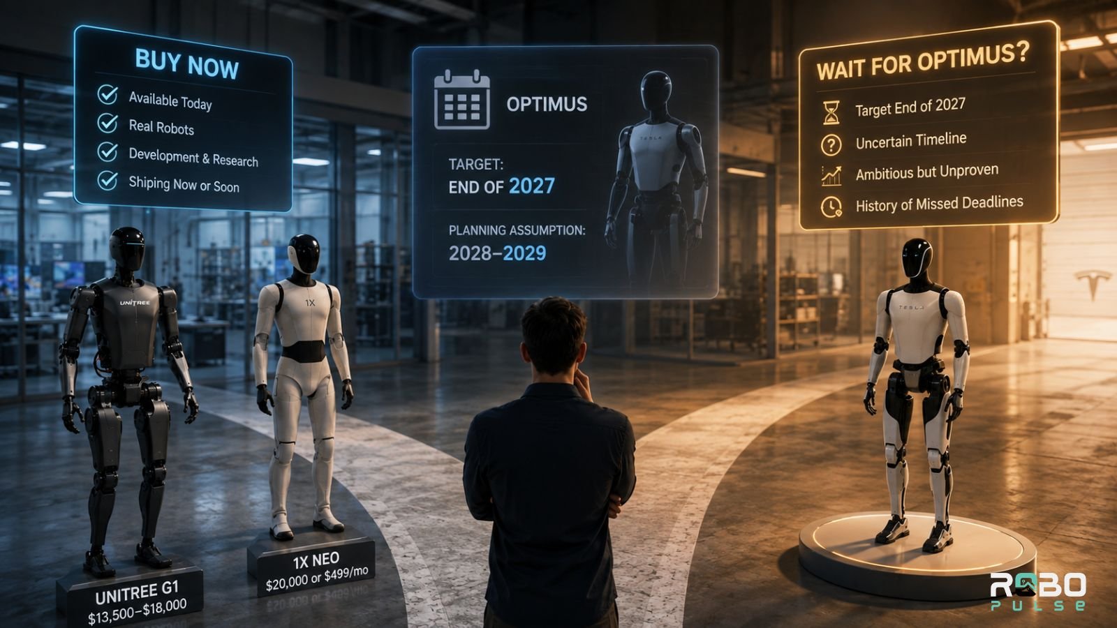Should You Wait for Optimus or Buy a Humanoid Robot Now