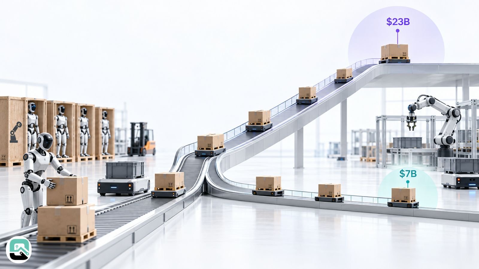 Embodied AI Robotics Market Size 2025–2030: The $7B–$23B Forecast Gap