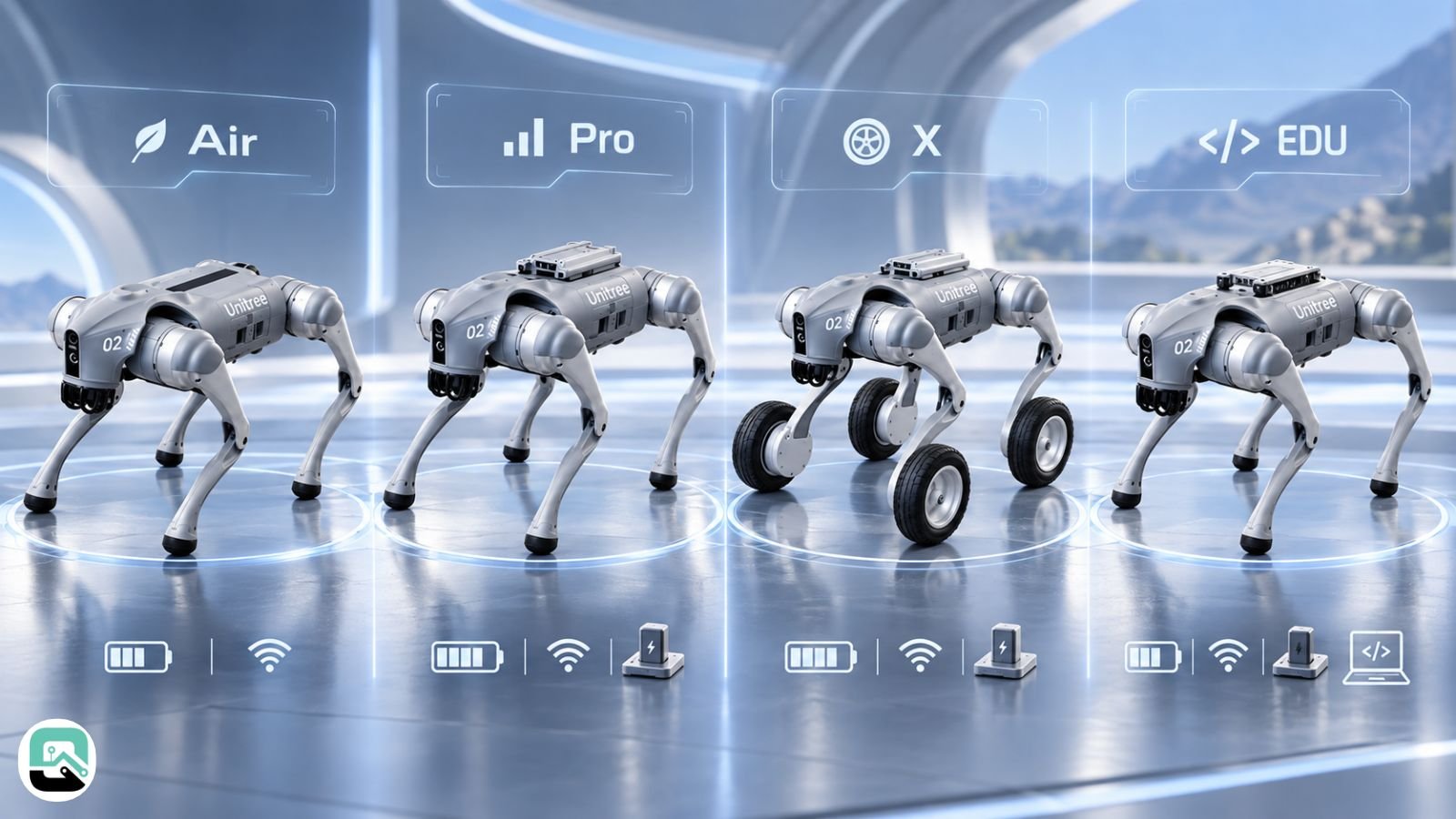 UNITREE GO2 Air vs Pro vs X vs EDU