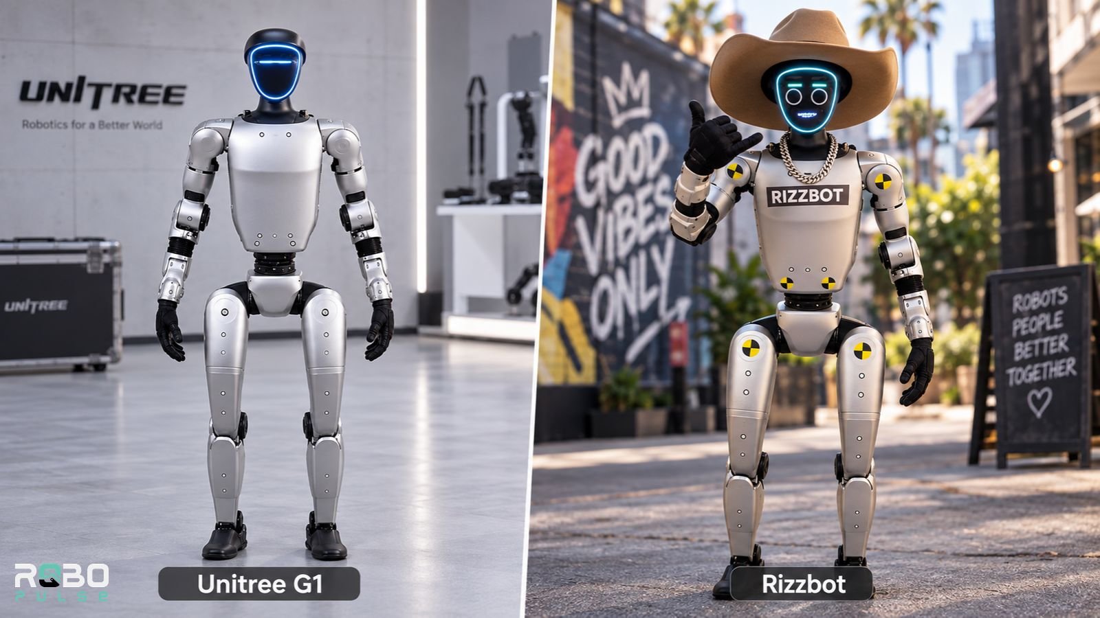 Unitree G1 vs. Rizzbot