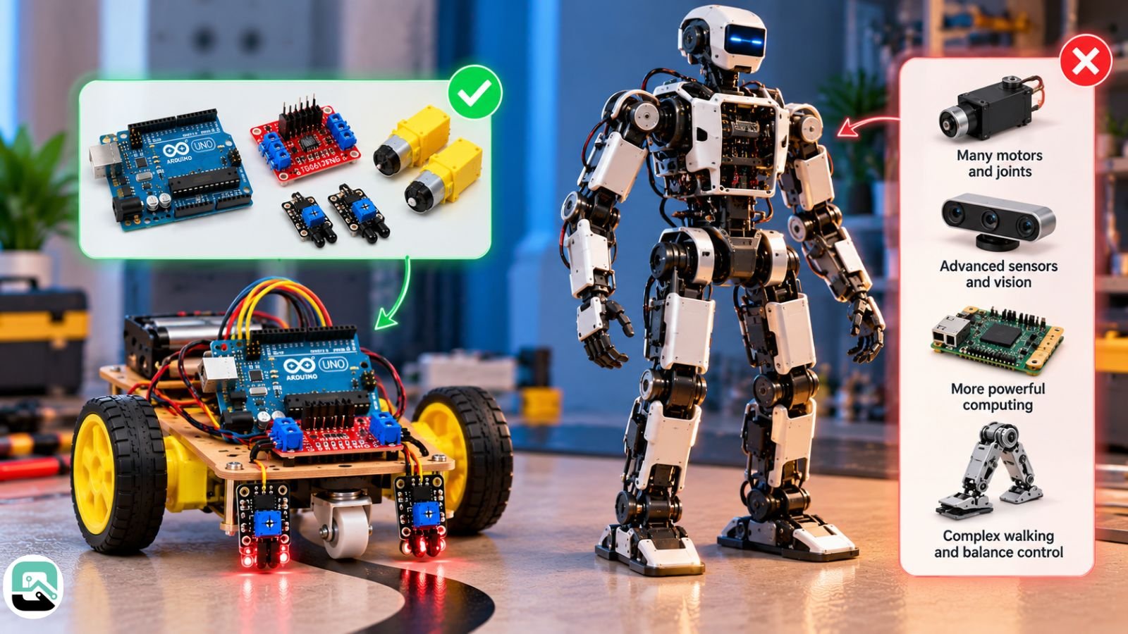 Could a beginner build a humanoid or AI robot