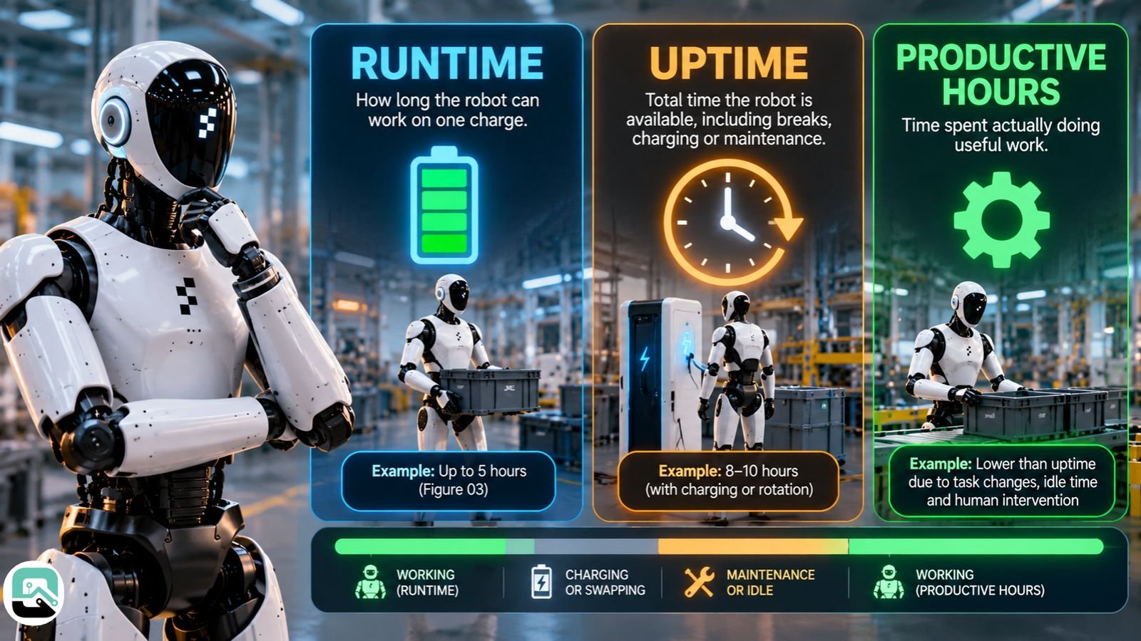Runtime vs. Uptime vs. Productive Hours