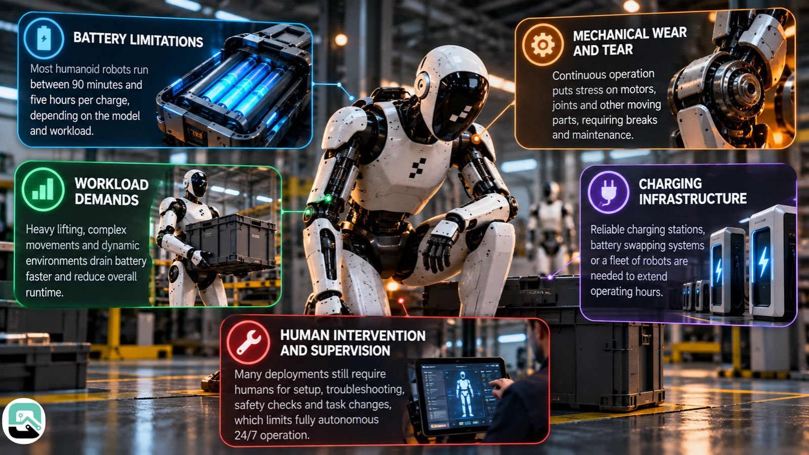 What Limits a Humanoid Robots Working Hours